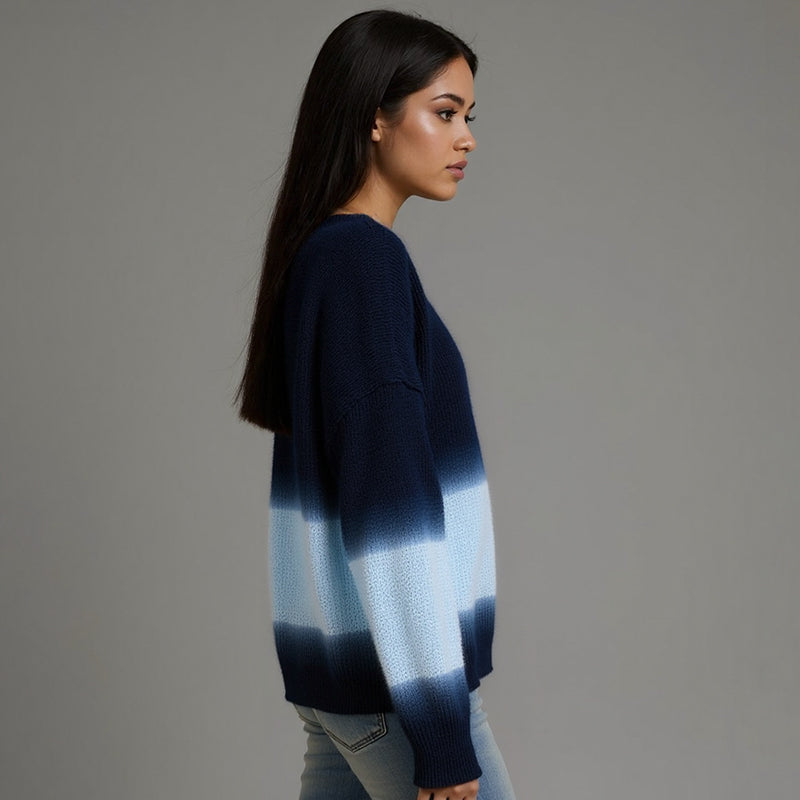ZhiKnit Womens Crew Neck Sweatshirts Teen Girls Tie Dye Oversized Fall Clothes 2025 Outfits Long Sleeve Pullover Tops