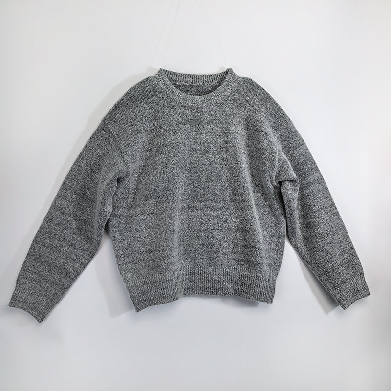 Thick round neck loose fitting head CrewNeck crewneck sweatshirts women crewneck sweater