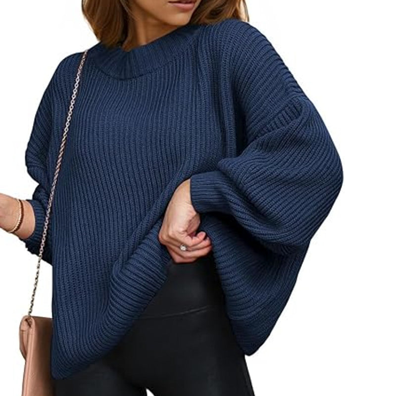 ZhiKnit Womens Sweaters Fall 2025 Oversized Chunky Knitted Pullover Sweater Casual Long Sleeve Crewneck Cute Sweaters