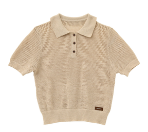 ZhiKnit  Women's Solid Casual Loose Simple Office Pullover Short Sleeve Knit Lapel Tops