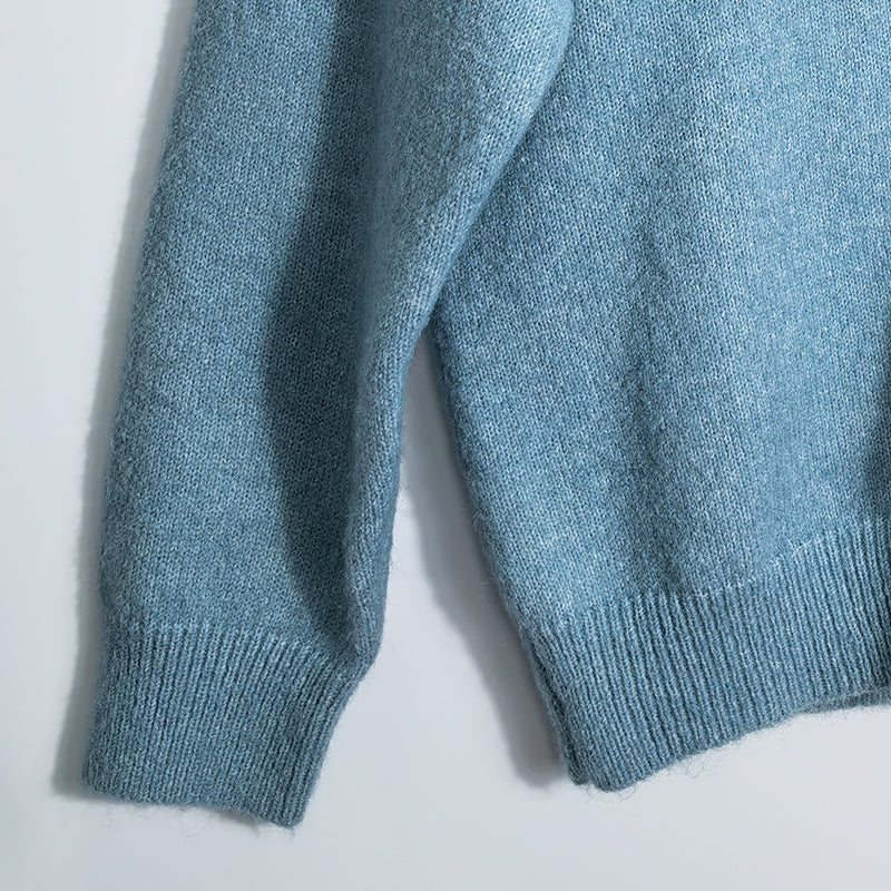 ZhiKnit  Women's Front Strap Bow Cardigan Sweater Thick Loose Coarse Knitted Long Sleeve Fashion Autumn/Winter Jacket Coat