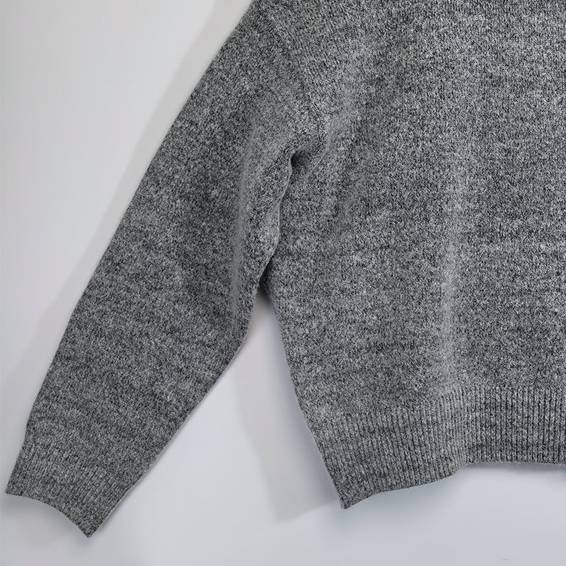 Thick round neck loose fitting head CrewNeck crewneck sweatshirts women crewneck sweater