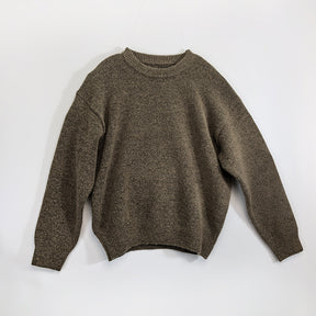Thick round neck loose fitting head CrewNeck crewneck sweatshirts women crewneck sweater