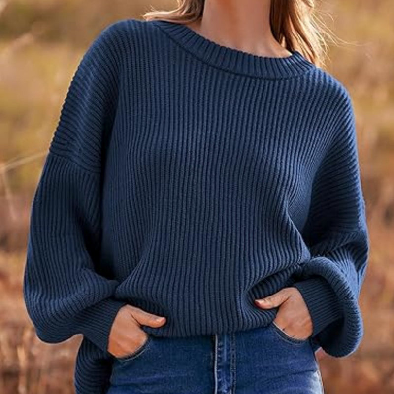 ZhiKnit Womens Sweaters Fall 2025 Oversized Chunky Knitted Pullover Sweater Casual Long Sleeve Crewneck Cute Sweaters