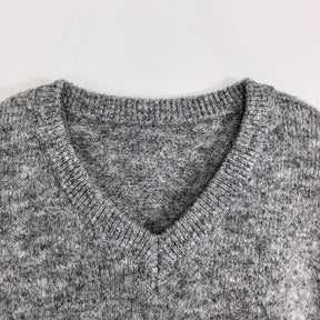 ZhiKnit Women’s V Neck Sweaters Long Sleeve Ribbed Soft Knit Pullover Cozy Lightweight Casual Tops