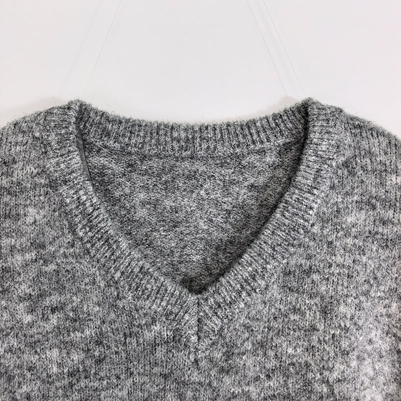 ZhiKnit Women’s V Neck Sweaters Long Sleeve Ribbed Soft Knit Pullover Cozy Lightweight Casual Tops