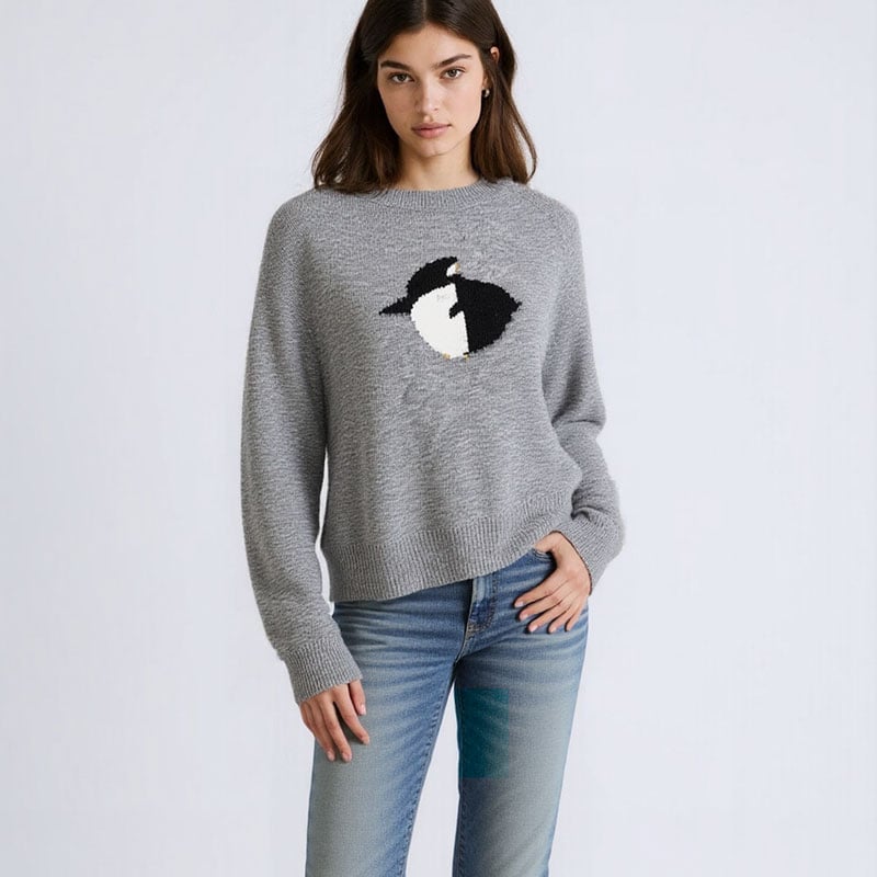 ZhiKnit Sweaters for Women Trendy Long Sleeve Shirts Ribbed Knit Lantern Sleeve Lightweight Sweaters Pullover Knitwear Tops