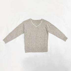 ZhiKnit Womens Sweaters Dressy Casual Long Sleeve V Neck Lightweight Ribbed Knit Wool Pullover Jumper Top