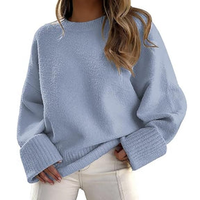 ZhiKnit   Women's Oversized Sweaters Fuzzy Chunky Warm Pullover Sweater