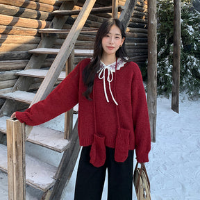 ZhiKnit Women's 2025 Fall Sweaters Casual Crew Neck Long Sleeve Pullover Tops Ribbed Knit Loose Fit Winter Clothes