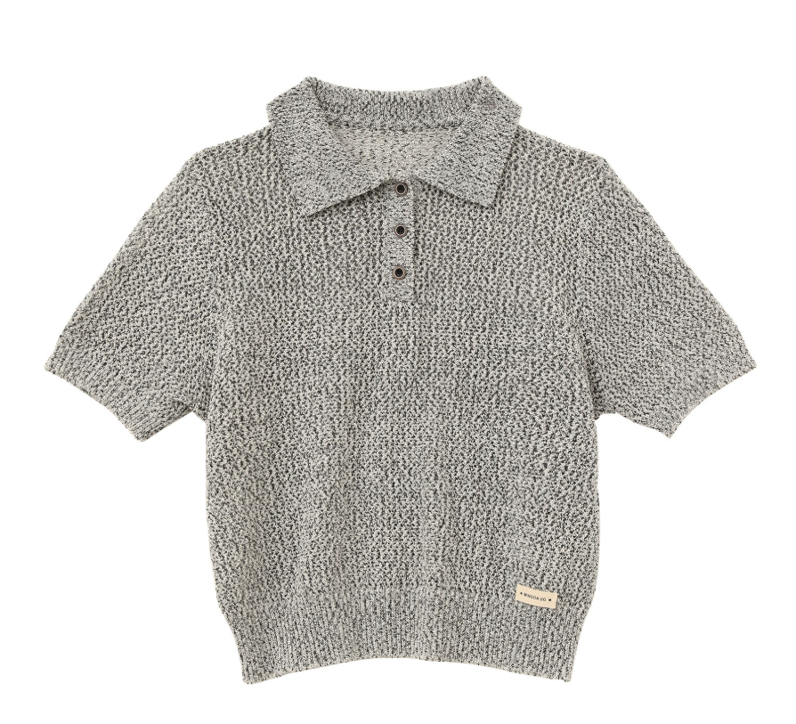 ZhiKnit  Women's Solid Casual Loose Simple Office Pullover Short Sleeve Knit Lapel Tops