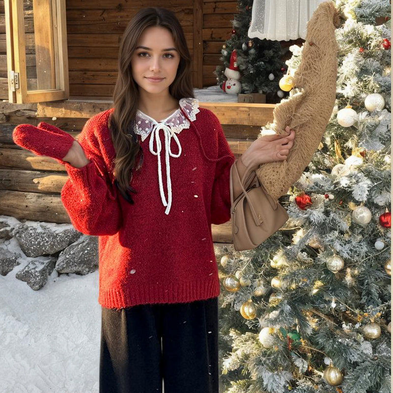ZhiKnit Women's 2025 Fall Sweaters Casual Crew Neck Long Sleeve Pullover Tops Ribbed Knit Loose Fit Winter Clothes