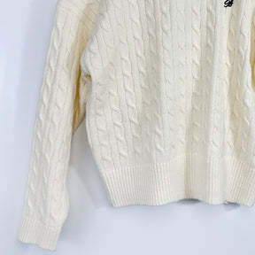 Ladies' Round-neck Embroidered Sweater CrewNeck
