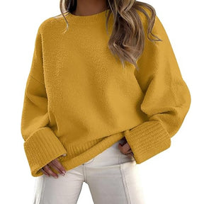 ZhiKnit   Women's Oversized Sweaters Fuzzy Chunky Warm Pullover Sweater