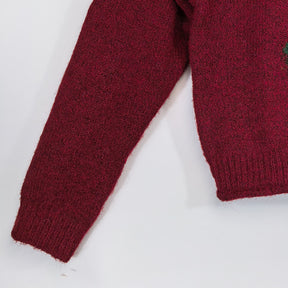 ZhiKnit Women's Christmas sweater paired with innovative printed round neck sweater pullover neck sweater
