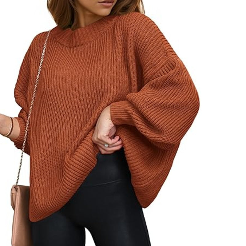 ZhiKnit Womens Sweaters Fall 2025 Oversized Chunky Knitted Pullover Sweater Casual Long Sleeve Crewneck Cute Sweaters