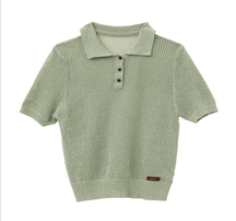 ZhiKnit  Women's Solid Casual Loose Simple Office Pullover Short Sleeve Knit Lapel Tops