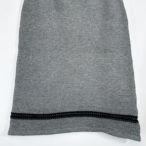 ZhiKnit 2-piece Women's Fashion Sweater Set Skirt Fashion Casual Knitted Long Sleeve Button Round Neck Top, Half Body A-line Skirt Knitted Casual Travel Clothing Wi