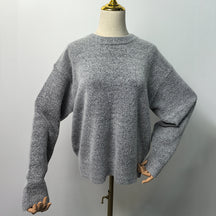 Thick round neck loose fitting head CrewNeck crewneck sweatshirts women crewneck sweater