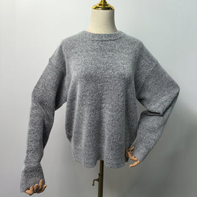 Thick round neck loose fitting head CrewNeck crewneck sweatshirts women crewneck sweater