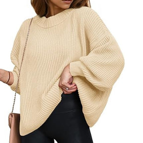 ZhiKnit Womens Sweaters Fall 2025 Oversized Chunky Knitted Pullover Sweater Casual Long Sleeve Crewneck Cute Sweaters