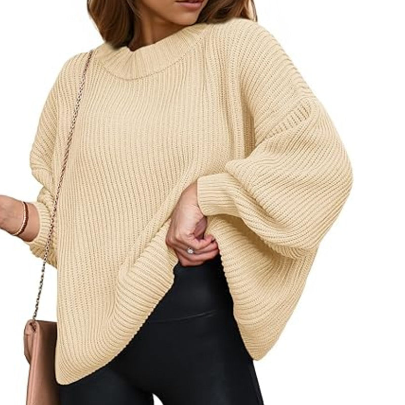 ZhiKnit Womens Sweaters Fall 2025 Oversized Chunky Knitted Pullover Sweater Casual Long Sleeve Crewneck Cute Sweaters